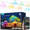 Govee Permanent Outdoor Lights 2, 150ft RGBIC Outdoor Lights with 16 Million Colors and 100 Scene Modes, IP67 Waterproof, Holiday & Party Decorations, Works with Alexa, Google Assistant, White
