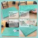 Sky Blue Rabbit Plush Area Rug for Bedroom Living Room Sofa,8'X10' Faux Fur Fluffy Shaggy Rectangular Square Rug for Kids Teen Girls Room,Furry Carpet Rug for Nursery Baby Room Decor for Teenage