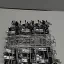 Pants Hangers with Clips,Space Saving Hanging Closet Organizer-6 Tiers Skirt Hangers with 360 Swivel Hook,Closet Organizer-Clothes Hangers- College Dorm Essentials Apartment Essentials- Pack of 4 