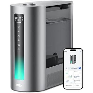 Dreo 6L Humidifiers for Bedroom, Smart Warm & Cool Mist for Large Room, 60Hr Quiet Runtime for Baby, Plant, Humidity Sensor, Indicator Light, 12H Timer, Google/Alexa, HM713S Dreo 6L Humidifiers for Bedroom, Smart Warm & Cool Mist for Large Room, 60Hr Quiet Runtime for Baby, Plant, Humidity Sensor, Indicator Light, 12H Timer, Google/Alexa, HM713S