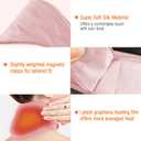 Neck Heating Pad, ARRIS Small Portable Heated Neck Wrap with Adjustable Time and Temperature Control, USB Powered Neck Pain Relief, Stiffness Relief or Postoperative Recovery Pink