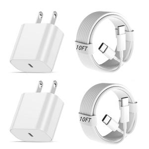 10FT Fast Charging for iPhone 16 15 Charger,2Pack 20W USBC Wall Charger Travel Plug Block Long 10Foot iPhone 16 15 Charging Cable for iPhone 16/16 Pro/15/15 Plus/15 Pro/15 Pro Max/iPad Mini 6/iPad Air