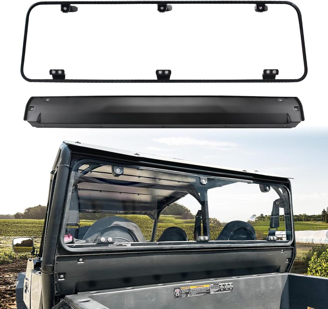 Rear Windshield Compatible with Polaris General 1000 / General 4 1000 / General XP 1000 / General XP 4 1000 2016-2025 Accessories Rear Full Window Back Windscreen Replace for #2881112
