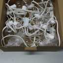 SUNTHIN White Outdoor String Lights, 48FT White Patio Lights with 25 G40 Shatterproof LED Bulbs(1 Spare), Waterproof Hanging Outside Lights for Porch, Deck, Garden, Pergola, Bistro