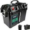 Newport Trolling Motor Smart Battery Box Power Center with USB and DC Ports, Medium