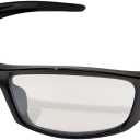 Edge SR111AR Reclus Wrap-Around Safety Glasses, Anti-Scratch, Non-Slip, UV 400, Military Grade, ANSI/ISEA & MCEPS Compliant, 5.04" Wide, Black Frame/Anti-Reflective Clear Lens, One Size