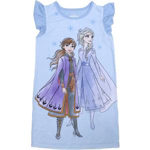 Disney girls Nightgown, Soft & Cute Pajamas for Kids (4T, Frozen 2)