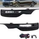 LED Fog Lights Compatible with 2016 2017 Honda Accord Sedan Front Bumper Fog Lamps with Switch and Wiring Harness- Clear Lens