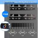 Stbhgfrxr magnetic spice rack for refrigerator, 3-pack magnetic shelf, mobile 10-hook kitchen organizer, magnetic shelves and magnetic shelf for fridge