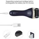 Electric Foot Callus Removers Rechargeable, Portable Electronic Foot File Pedicure Tools, Electric Callus Remover Foot Scrubber Kit, Professional Foot Care Ideal Gift for Dead, Hard Cracked Dry Skin (003-black)