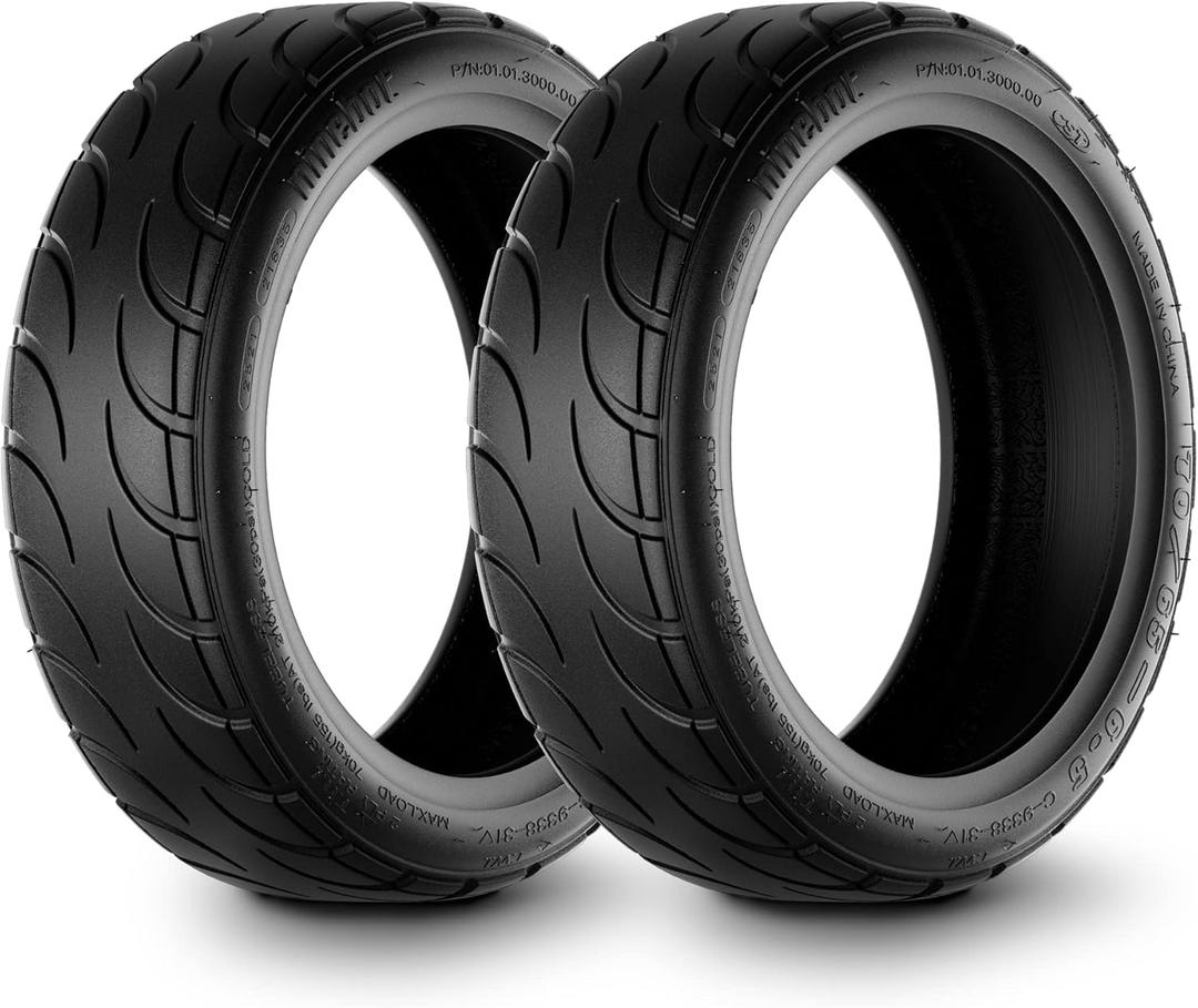 stio 2PCS 10.5 inches Tubeless Tire 70/65-6.5 Compatible with Ninebot by Segway S/Mini PRO Scooter Rubber Outer Non-Slip Tire Lightweight Scooter Tyre Original Accessories