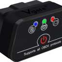 iCar2 OBD2 Bluetooth Adapter Diagnostic Scanner for iOS & Android : Auto-Connect Clear Error Code Live Data Reset Diagnostic Tool (Black)