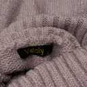 VAFOLY Womens Long Sleeve Turtleneck Sweater Dresses Ribbed Knit Stretchy Midi Casual Dress (Small, Purple)