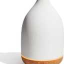 InnoGear Oil Diffuser, 150ML Ceramic Diffuser for Essential Oils Handcrafted Aromatherapy Diffuser Ultrasonic Cool Mist Humidifier with 2 Mist Modes Waterless Auto Off for Room Office, White (Medium, White)