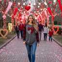 Buffalo Plaid T-Shirt for Women Faith Leopard Heart Long Sleeve Casual Tee Love garphic Funny Print Tops (Gray, L)