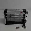 Buzbug LED Bug Zapper Indoor, 10 Years Lifespan 3 Lamps Enhance Insect Attraction, 3800V High-Voltage, Electric Mosquito Zapper, Fruit Fly Mosquito Moth Gnat Zapper, Killer, Trap -MA009 (New Black)