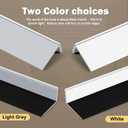 Blackout PVC Light Blocking Strips for Window Shades and Blinds - Blocks Light Along The Sides of Blackout Blinds,Side Tracks for Cordless Shades, Light Blocking Strips for Bedroom (White, 58",2Pcs)