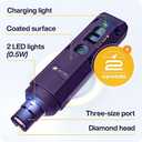 Dog Nail Grinder Quiet Dog Nail File Pet Nail Grinder for Dogs Quiet Cat Nail Trimmer for Large Dogs Small Medium Dog Toenail Grinder Electric Dog Nail Trimmer for Small Dogs (Purple)