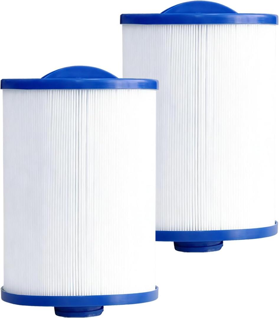 SPA Filter Replacement 50 Sq.Ft (2 Pack) Hot Tub Filter 50 Sq.Ft. Screw in 1 1/2 SAE Thread for 6CH-940, FC-0359, 817-0050,25252,378902,03FIL1400,PWW50P3