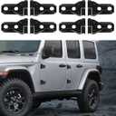RT-TCZ Door Hinge Cover Trim for Jeep,Front Door Rear Door Hinges Exterior Decoration Accessories for Jeep Wrangler JLU 4-Door & Gladiator JT 2018-2024,8Pack(Carbon Fiber Grain)