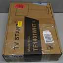 Rfiver Swivel Floor TV Stand with Mount for 32-60 inch TVs up to 88 lbs, Height Adjustable Tall TV Stand with Wood Base, Saving Space Design for Bedroom, Living Room and Corner, White