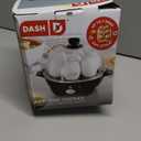 Dash Rapid Egg Cooker - Boiler, Poacher & Steamer - Includes Measuring & Recipe Guide - Dishwasher Safe - BPA Free - Holds 7 Eggs, Black