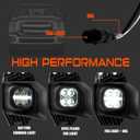 LED Fog Lights with Daytime Running Lights for Ford 2011 2012 2013 2014 2015 2016 F250 F350 F450 F550 Fog Light Assembly OEM Bumper Driving Fog Lamp Upgrade for Ford F250 11-16