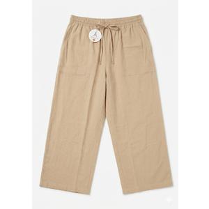 ANRABESS Women's Casual Wide Leg Pants with Elastic Waist and Pockets L