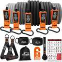 Resistance Bands with Handles, 175lb Exercise Bands for Working Out, Fitness Bands, Workout Bands with Door Anchor and Ankle Straps, Physical Therapy, Yoga, Strength Training Home Gym Equipment