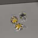 Patelai Glitter Star Garland Banner 2026 Graduation Decor 130 Feet Star Hanging Banner Twinkle Backdrop for Party Birthday Classroom Wedding Supplies(Silver Gold Black)