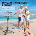 Selfie Stick Tripod, All in One Extendable & Portable iPhone Tripod Selfie Stick with Wireless Remote Compatible with iPhone 17 16 15 14 13 12 pro Xs Max, Galaxy Note10/S20/S10/OnePlus 9/9 PRO etc