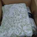 Laura Ashley - King Quilt Set, Reversible Cotton Bedding with Matching Shams, Lightweight Home Decor for All Seasons (Bedford Green/Off-White, King)