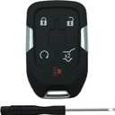 Replacement Keyless Entry Remote Key Fob Shell Case for GMC Acadia Terrain Yukon Chevy Suburban Tahoe Car Key Fob Cover (5 Button-B)