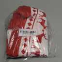 Christmas Tree Skirt 48 Inch Snowflake Reindeer Tree Skirt Rustic Red Xmas Tree Mat for Merry Christmas Party Christmas Tree Decoration Indoor Outdoor