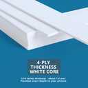 Somime 25 Pack White Picture Mats - 8x10 Pre-Cut Mats for 5x7 Photos - White Core Bevel Cut Frame Matte, Acid Free, Ideal for Frames, Artwork and Prints