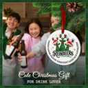 2 x Funny Beer Christmas Ornament 2025 - Rein-Beers Ornament for Tree, Hilarious Holiday Decoration for Beer Lovers, White Elephant Gift, or Coworker Exchange Present