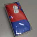 16PCS 8" Large Cheer Hair Bows Ponytail Holder Elastic Band Handmade for Cheerleading Teen Girls College Sports (Royal blue/Red, 1 Count (Pack of 16))