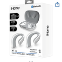 Bytech iHome XT 42 True Wireless Bluetooth In Ear Earbuds, White, HMAUBE238WT
