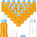 Norme Baby Shower Bottles 9.5 oz Plastic Baby Bottles Chug Sign Shower Game Party Favors Baby Bottles Bulk for Baby Shower Decorations Gender Reveal Gifts(Blue, 24 Pcs)