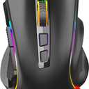 Redragon M602 Gaming Mouse, Ergonomic RGB Gaming Mouse Wired with 7200 Adjustable DPI, 9 Programmable Buttons, Professional Software for Gamer Office [Black]