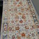 2x6 ft (Boho Colorful) Hallway Runner Rug Washable Vintage Non Slip Carpet Runners for Hallways Entryway Kitchen Laundry Room Bathroom (Beige Style)