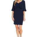 R&M Richards Women's Plus Size Pearl Belle Navy Ensemble 22W