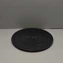 16 Inch Lazy Susan Turntable - Heavy Duty Rotating Swivel Steel Ball Bearings - Flat Base Stand for TV/Computer/Monitor/Arts/Crafts/Bonsai/Statue/Cabinet Organizer (2 Pack/Black)