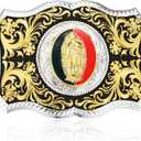 Western Belt Buckle for Men Women, Vintage Native American Cowboy Belt Buckle Mens