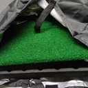 Golf Putting Game Set with Front Border for Indoor & Outdoor,Golf Putting Green Mat Include 4 Balls,1 Portable Bag,2 Flags&Cups,Practice Training Aid for Backyard,Party,Office