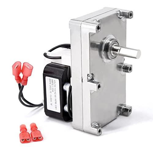 Criditpid 250-00526 Auger Motor for Avalon 900, Avanti, Newport Bay PI & PS, 1 RPM Clockwise Auger Feed Motor for Lopi Foxfire 400, Heritage Bay, Pioneer Bay PI & PS Pellet Stove.