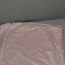 Pom Pom Velvet Curtains 84 Inches for Bedroom, Pink Velvet Curtains- Thermal Insulated Room Darkening Sun Blocking Rod Pocket Window Drapes for Living Room, 2 Panels, 42 x 84 Inches