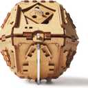 Philosopher's Stone Puzzle Box - 3D Brain Teaser Puzzle for Adults - Wooden Treasure Chest - Money Puzzle Box for Cash Gift - Escape Room Game (Metal)