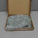 Janinka Light Blue Velvet Christmas Tree Topper Bow Decorations Set 1 Large Christmas Tree Topper, 20 Raw Edge Ribbon Velvet Bows 5000 Strands of Silver Tinsel Icicles for Xmas Ornament Wreath Decor