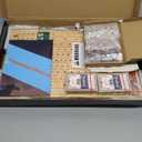 Horse Race Board Game Racing Game Thickened Solid Wood with 11 Luxurious Durable Classic Metal Horses with 2 Dice and 2 Boxes of Cards Horse Racing Game (Log Color, Rectangle)